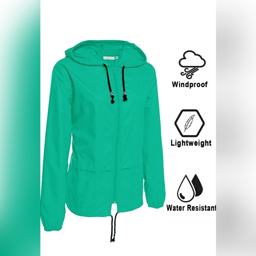 ❄ Raincoat Women Lightweight Waterproof Rain Jackets - Picture 2 of 5